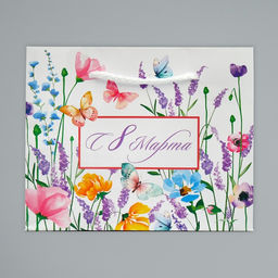 Цена за 3 шт. Пакет подарочный ламинированный, упаковка, С 8 марта, S 15?12?5.5 см