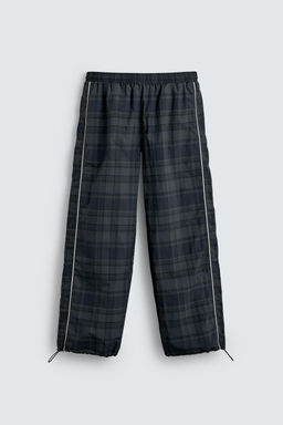 CONTRAST CHECK TECHNICAL JOGGER TROUSERS
