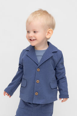 КР 302610/синий меланж к512 жакет д/мал яс