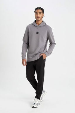 DeFactoFit Jogger Esofman Alt? Slim Fit Dar Kesim Beli Lastikli Cepli Duz Paca