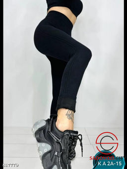 Бесшовные леггинсы под джинсы с мехом