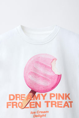 CAMISETA ESTAMPADA MOCHI / Hielo - Zara фото 5