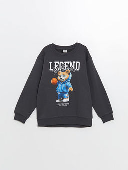 Bisiklet Yaka Erkek ?ocuk Sweatshirt