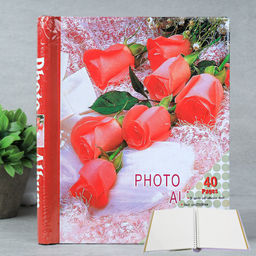 Фотоальбом магнитный 20 листов Цветы / 031C /уп 40/микс 4 вида - Галеонтрейд фото 3