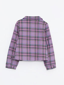 Bebe Yaka Uzun Kollu Ekose Desenli K?z Bebek G?mlek