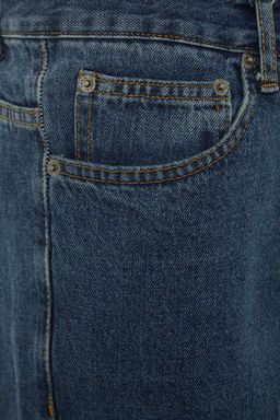 TRENDYOL MAN Mavi %100 Pamuk Kahve Tintli Relax Fit Boyfriend Jeans Kot Pantolon TMNAW23JE00074 - Trendyolmilla фото 7