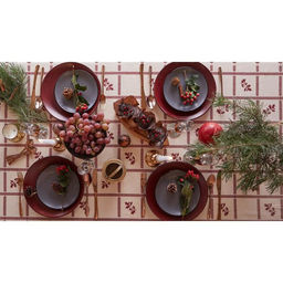 Скатерть новогодняя «Доляна» Merry Christmas, 146×180+/- 3 см, 100% хлопок, рогожка 164 г/м²