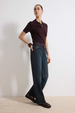 Mavi Vintage Y?kama Yuksek Bel Wide Leg Genis Paca Jeans TWOAW26JE00228 - Trendyolmilla фото 6