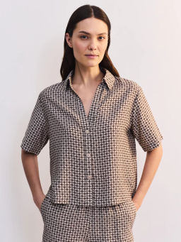 Блуза из вискозы с коротким рукавом ZR2605012011-236 / Zarina