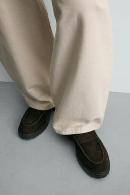 MOCAS?N PIEL TRACK ANTIFAZ / Marr?n - Zara фото 3