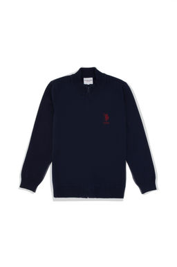 Темно-синий трикотажный кардиган для мальчика Неожиданная скидка в корзине - U.s. polo assn фото 2