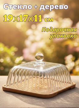 БЛЮДО ДЛЯ СЕРВИРОВКИ NATURE С КРЫШКОЙ 19*17*11 СМ