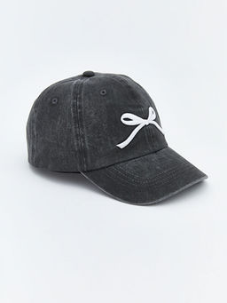 Fiyonk Detayl? K?z ?ocuk Kep ?apka