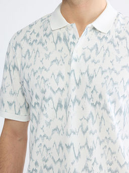 Polo Yaka Desenli Pike Erkek Ti??rt