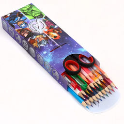 Цена за 5 шт. Пенал-футляр пластиковый, 75х195х25 мм, сборный, Мстители - Marvel фото 2