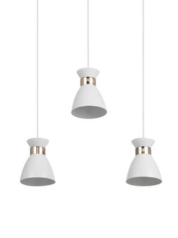 Светильник подвесной TR8466, 3хE27, 60 Вт, 55×13.5×100 см, белый