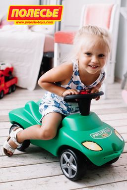 Каталка-автомобиль Полиция со звуковым сигналом - Полесье фото 7