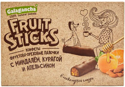Фруктово-ореховые палочки с Курагой и миндалем,крафт 175г