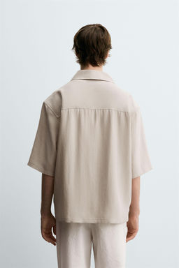 RELAXED FIT FLOWING SHIRT - Zara фото 3
