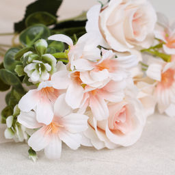 Цветок искусственный Букет роз 30 см / 149NA-42 /уп 200/600/ - ГалеонТрейд фото 3