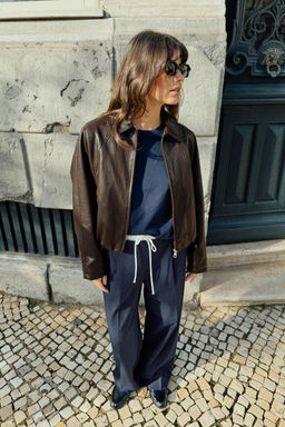 WIDE-LEG TROUSERS WITH DOUBLE WAIST - Zara фото 13