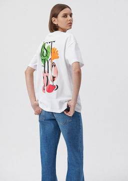 S?rt Bask?l? Istanbul Tisort