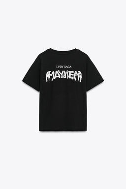 LADY GAGA FADED-EFFECT T-SHIRT - Zara фото 13