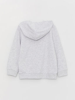 Kap??onlu Basic Uzun Kollu K?z ?ocuk Fermuarl? Sweatshirt - Waikiki фото 3