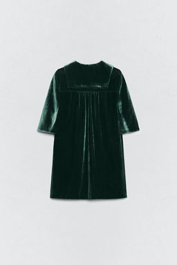 VELVET DRESS WITH DETACHABLE SCARF SOSHIOTSUKI x ZARA  фото 5