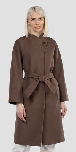 Пальто женское демисезонное (пояс) - El podio фото 12