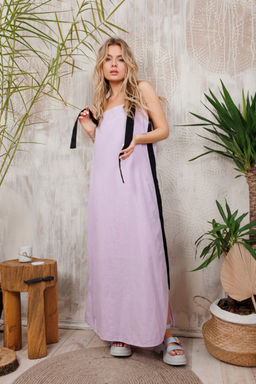 Платье AMORI 9717 лаванда-черный  фото 3