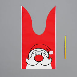 Цена за 20 шт. Мешок подарочный с ушками Дедушка Мороз, 12 11.5 см - Дарите счастье фото 10