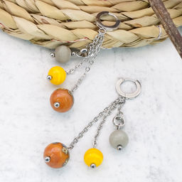 Серьги из муранского стекла