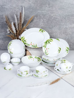 Столовый набор 38 предметов / 38/7585784120/CB-210 (6773) /уп 2/ Бамбук с орхидеей - Галеонтрейд фото 2