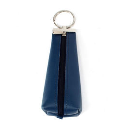 Футляр для ключей Croco-кл-503 (на молнии) натуральная кожа синий бергамо (47) 265501