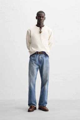 RELAXED FIT COTTON BLEND SWEATER - Zara фото 9