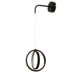 Бра «Ронда» LED 20 Вт 6000К черный 17×77 см