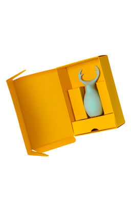 Вибратор Штучки-Дрючки, Mr. Moose, бирюзовый, силикон, 9,5 см  фото 9