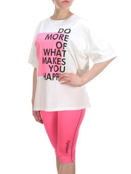 KD-791 WHITE/CRIMSON Костюм-двойка женский 7986 TREND