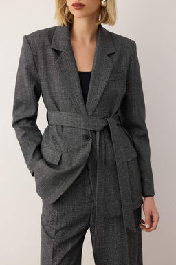 EXCLUSIVE Ozel Koleksiyon Antrasit Kusakl? Oversize Blazer Ceket TWOAW26BC00049 - Trendyolmilla фото 4