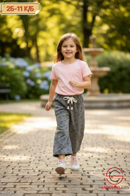 Штаны для девочки с принтом