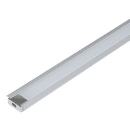 UFE-K01 SILVER/FROZEN 200 POLYBAG Врезной алюминиевый профиль с матовым рассеивателем, 200см. 2 заглушки в/к.. TМ Uniel