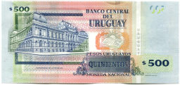 500 песо 2020 года Уругвай