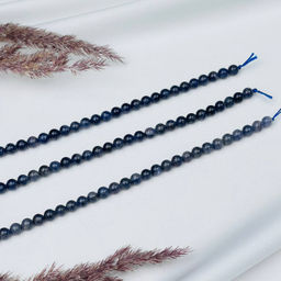 Бусины для украшений из Иолита (62 бусины) 39 см