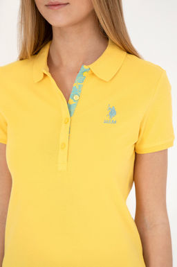 Женская желтая базовая футболка Неожиданная скидка в корзине - U.s. polo assn фото 14