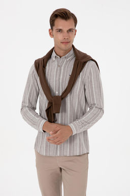 Erkek A__k Kahverengi Uzun Kollu G_mlek Sepette S_rpriz _ndirim - U.s. polo assn фото 3