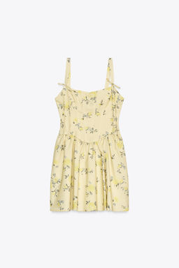 FLORAL POPLIN SHORT DRESS - Zara фото 2