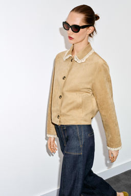 FAUX SUEDE JACKET - Zara фото 24