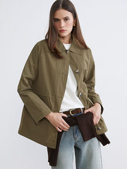 G?mlek Yaka Kad?n Ceket