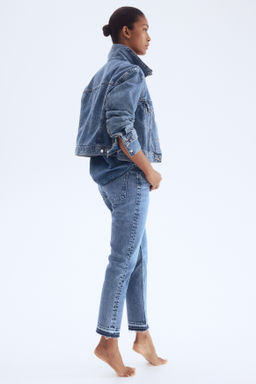 Slim Straight High Ankle Jeans - H&m фото 7